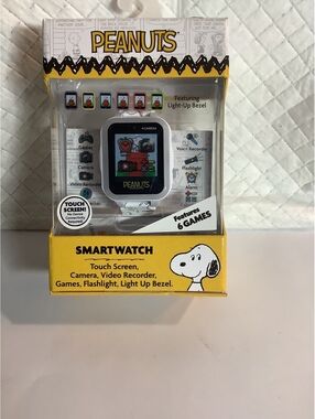 Peanuts Kids Smartwatch with Touch Screen, Camera, Video Recorder, Games, Flashl